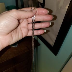 Silver 24 inch necklace